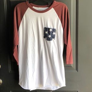 Patriotic Baseball Pocket Tee
